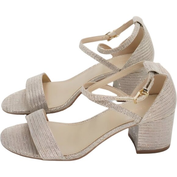 Michael Kors Serena Flex Pale Gold Dress Sandals Women's US 7M - Picture 2 of 6